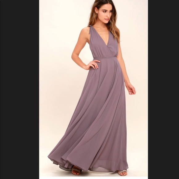 lulus dusty purple dress